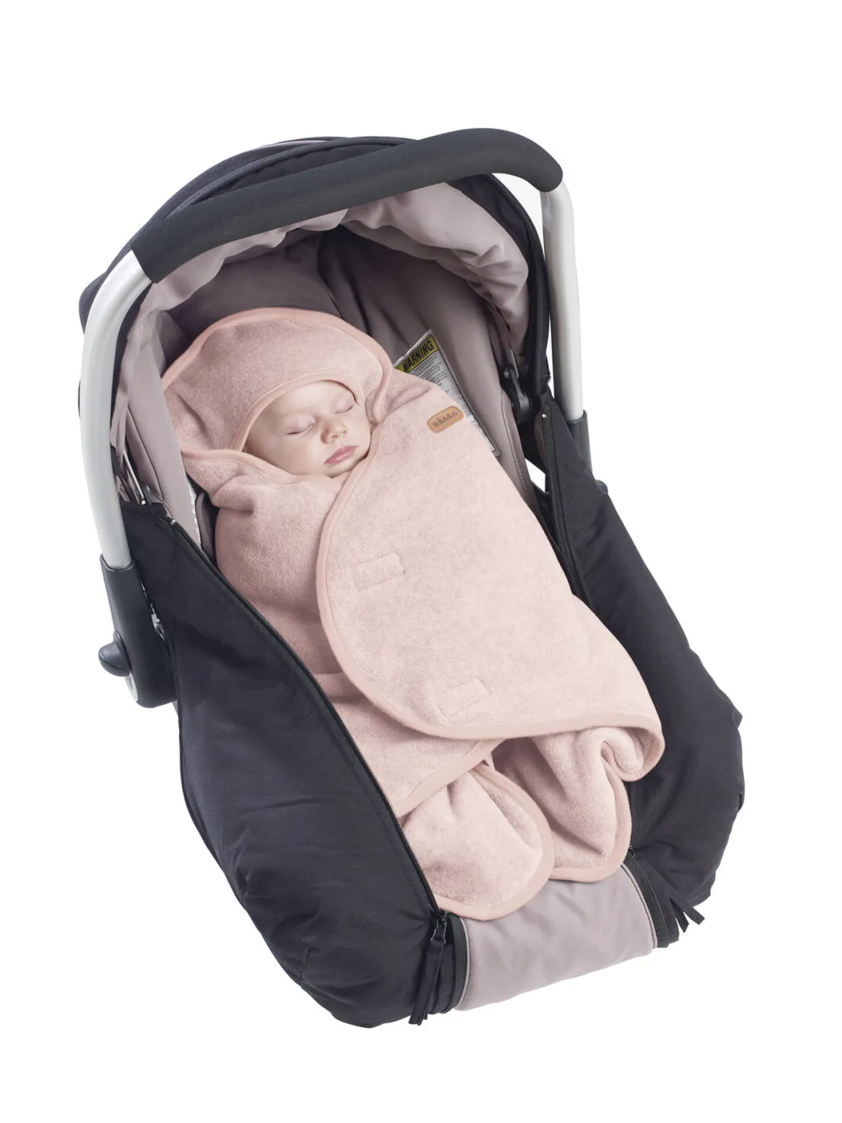 BÉABA Chancelieres Et Nids D'Ange*Babynomade® Double Polaire Dusty Rose