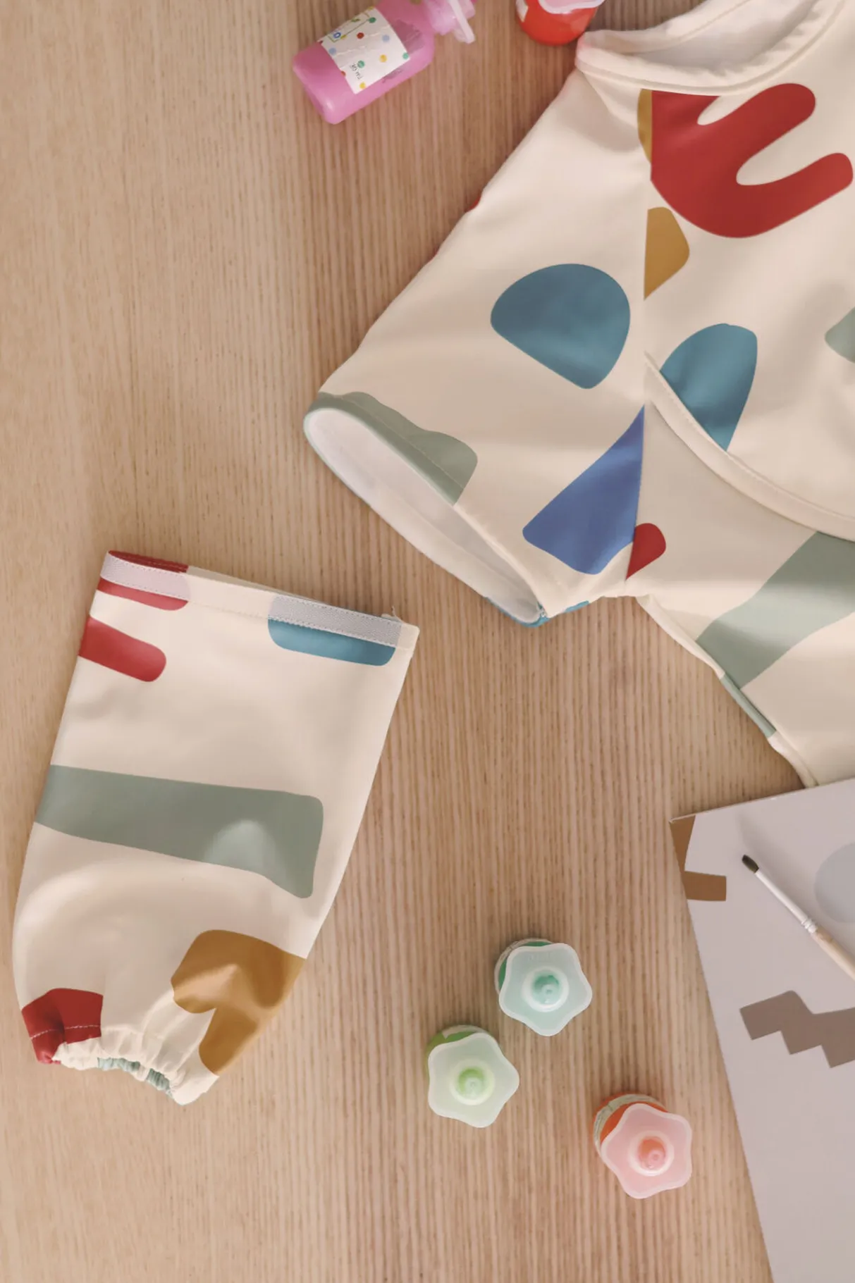 BÉABA Couverts, Vaisselle Et Bavoirs*Bavoir A Manches Evolutif 2 En 1 Playful