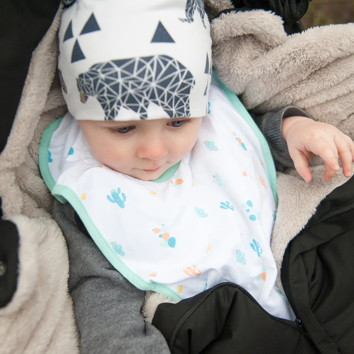 BÉABA Couverts, Vaisselle Et Bavoirs*Bavoir Coton Cactus