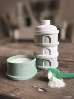 BÉABA Sorties De Bébé*Boite Doseuse 4 Compartiments Cotton / Sage Green