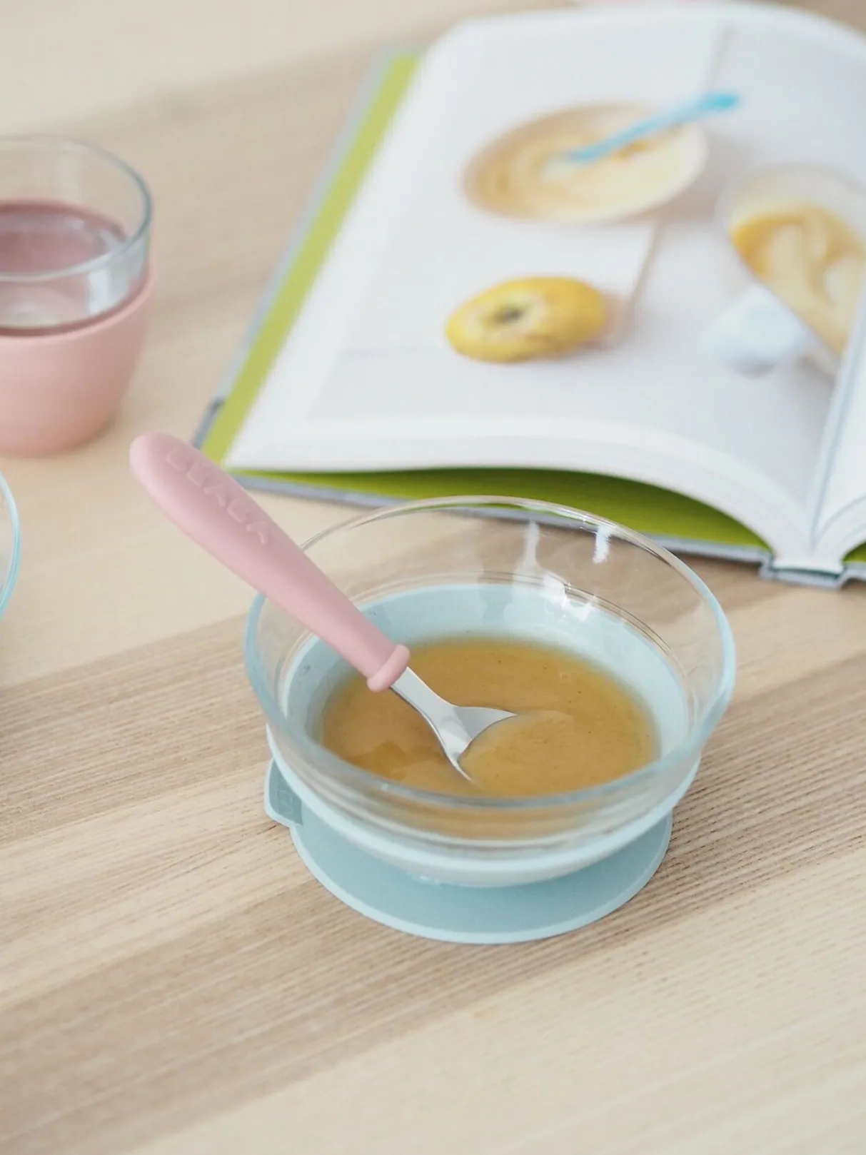 BÉABA Couverts, Vaisselle Et Bavoirs*Coffret Repas Verre Eucalyptus