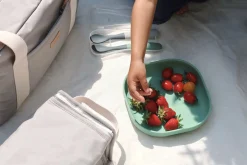 BÉABA Couverts, Vaisselle Et Bavoirs*Lot De 2 Cuilleres 1Er Age Silicone Bi-Ton Mineral