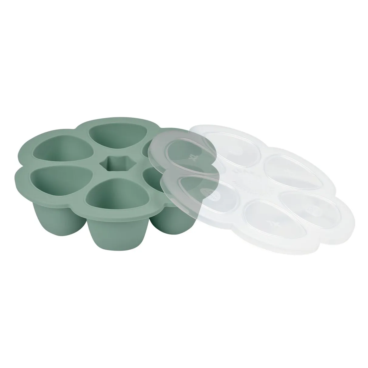BÉABA Pots De Conservation*Multiportions Silicone 6 X 150 Ml Sage Green