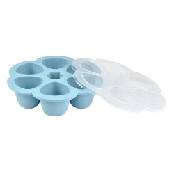 BÉABA Pots De Conservation*Multiportions Silicone 6*90Ml Windy Blue