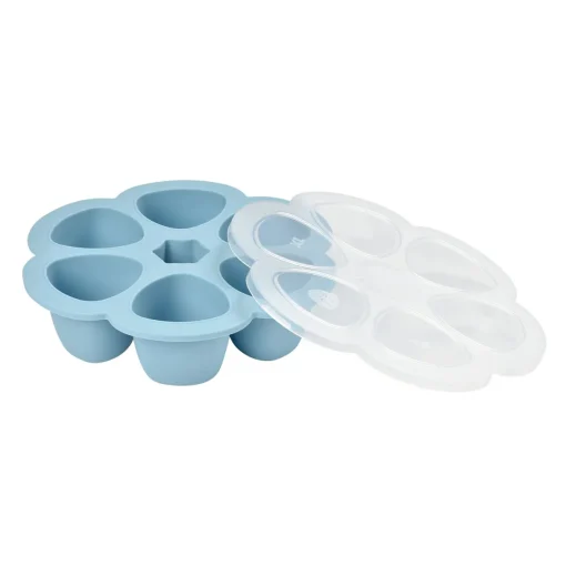 BÉABA Pots De Conservation*Multiportions Silicone 6*150Ml Windy-Blue