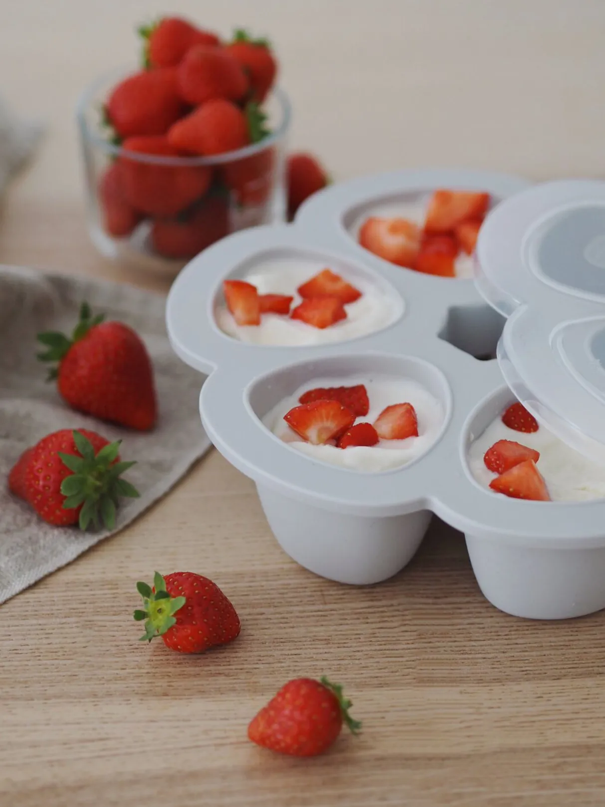 BÉABA Pots De Conservation*Multiportions Silicone 6*150Ml Light Mist