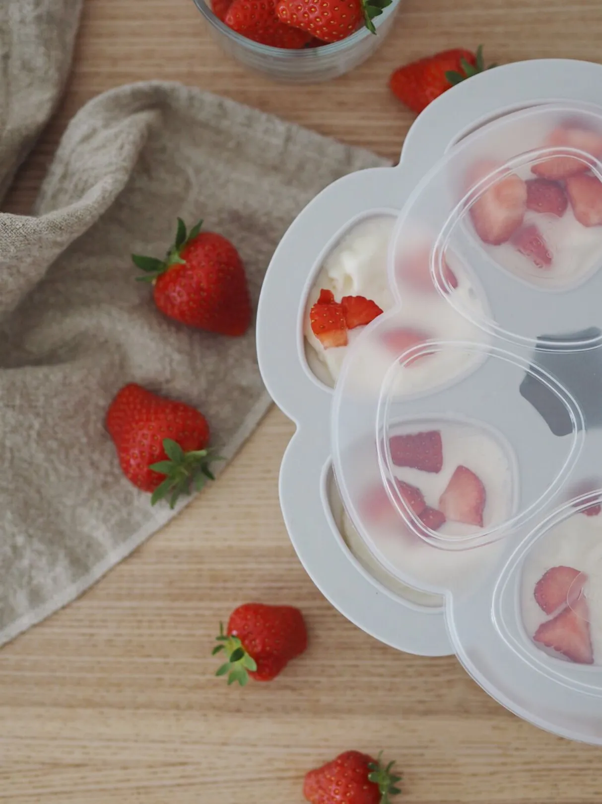 BÉABA Pots De Conservation*Multiportions Silicone 6*150Ml Light Mist