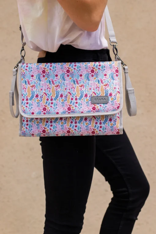 BÉABA Accessoires De Toilette*Pochette A Langer Geneve Mirage Grey/Floral