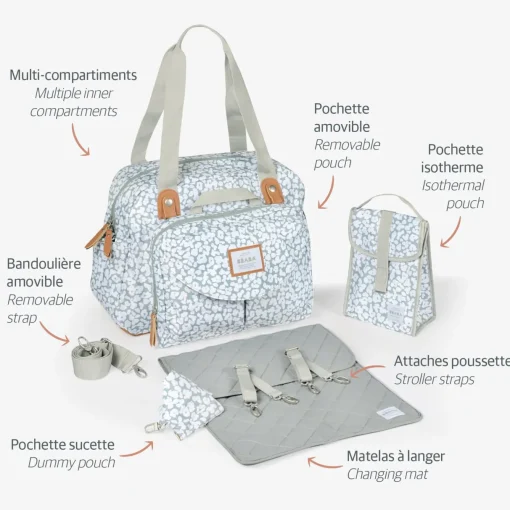 BÉABA Sacs À Langer*Sac A Langer Geneve Cherry Blossom