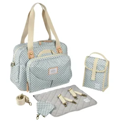 BÉABA Sacs À Langer*Sac A Langer Geneve Ii Play Print Sage Green