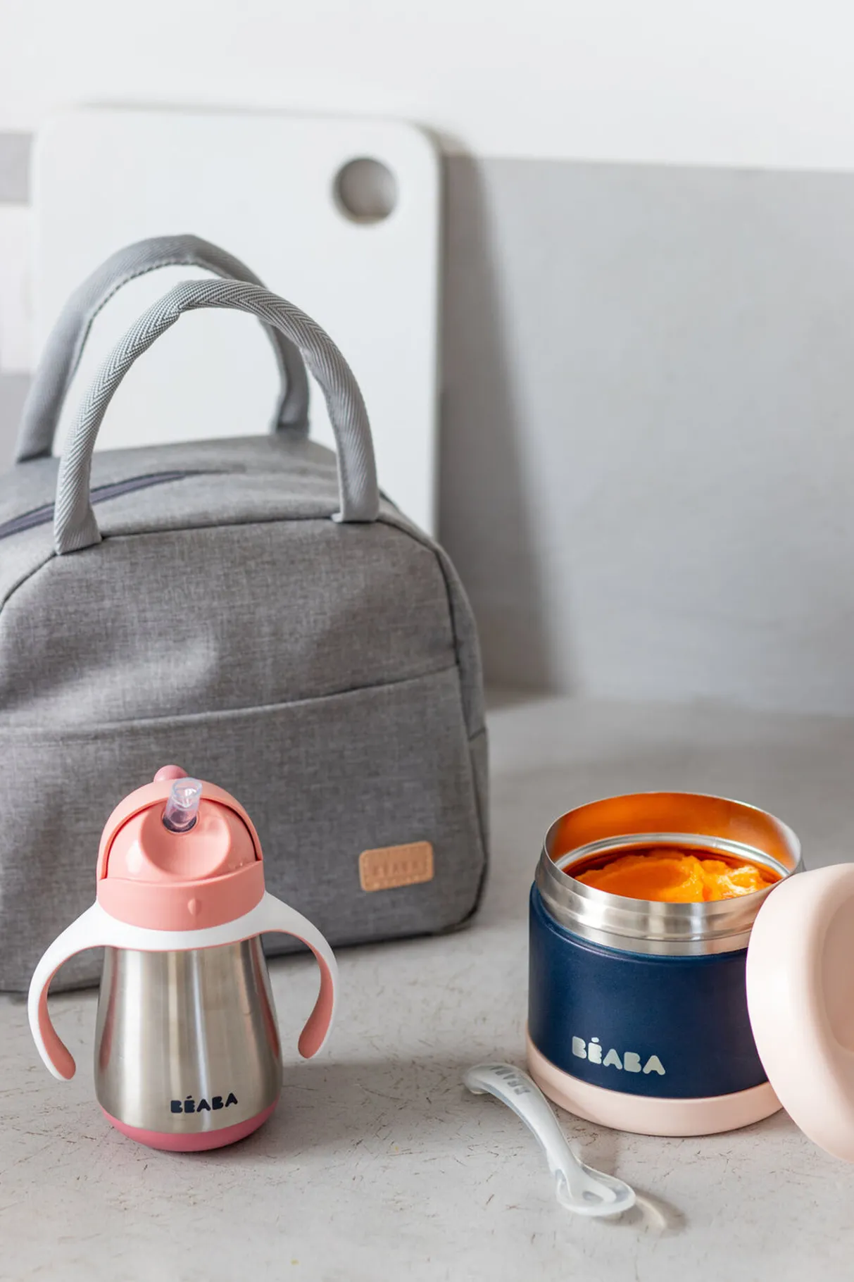 BÉABA Sacs Isotherme Bébé*Set Repas On The Go Old Pink