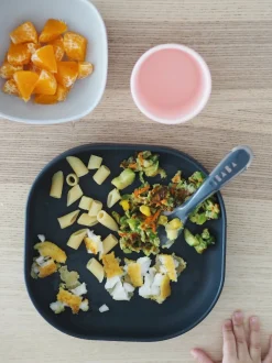 BÉABA Couverts, Vaisselle Et Bavoirs*Set Vaisselle Silicone 4 Pieces Night-Blue