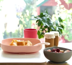 BÉABA Couverts, Vaisselle Et Bavoirs*Set Vaisselle Silicone 4 Pieces Pink