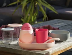 BÉABA Couverts, Vaisselle Et Bavoirs*Set Vaisselle Silicone 4 Pieces Pink