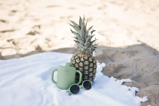 BÉABA Goûter Sain*Tasse D'Apprentissage Silicone Sage Green