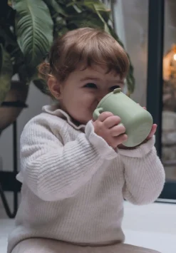 BÉABA Goûter Sain*Tasse D'Apprentissage Silicone Sage Green